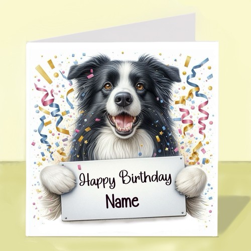 Personalised border collie - border, dog