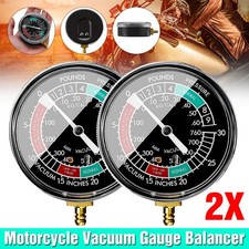 2PCS Motorcycle Carb Carburettor Vacuum Balancer Synchronizer Gauge Cylinder