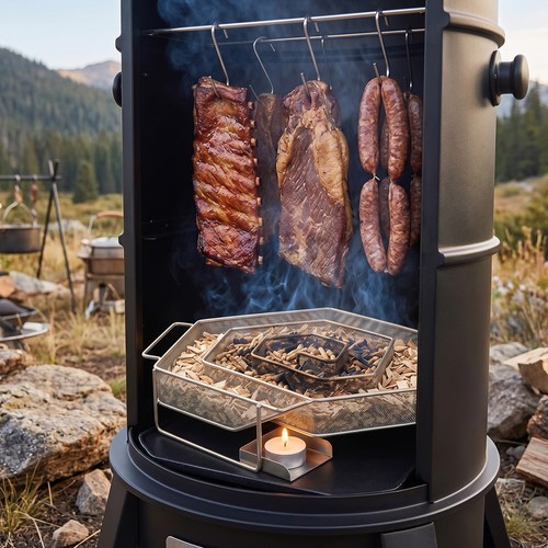 Stainless steel bbq smoker - stainless, box