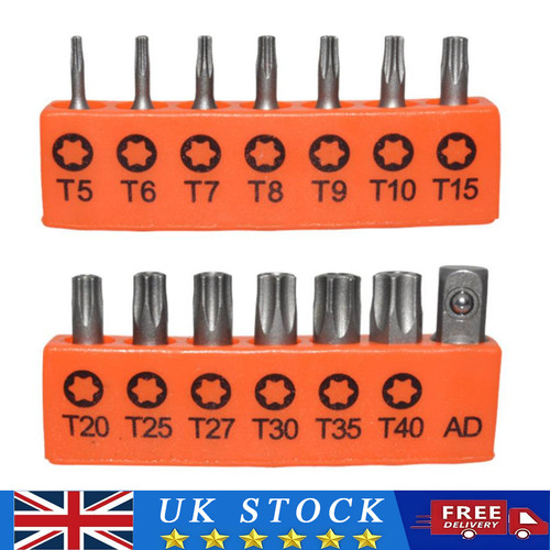 Torx bit set hex star - 14,