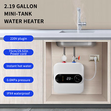 1.5KW Electric Instant Hot Water Heater Under Sink Small Water Tank Kitchen 10L