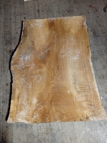 Spalted ash slab table - slab,