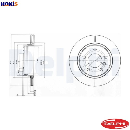 Brake disc bg3041c - 2x,