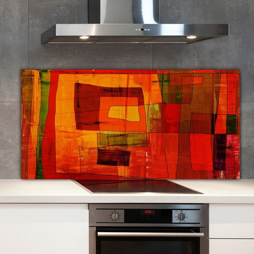 Kitchen splashback toughened - kitchen,