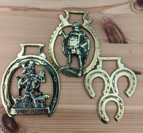 Vintage horse brasses 3 - horse,