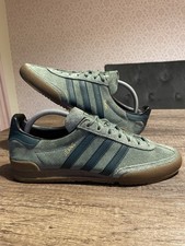 Adidas Jeans Green Trainers Sneakers Size UK 8 