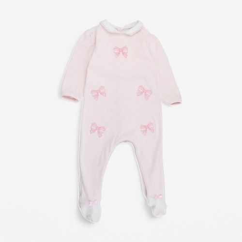 Emile rose sleepsuit pink - emile,