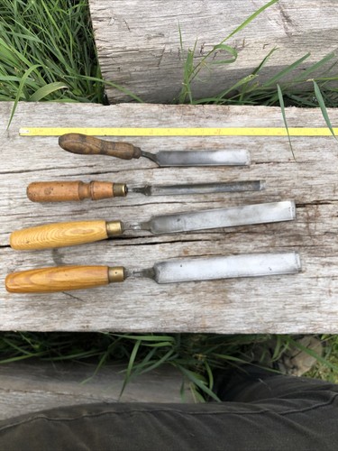 Vintage cranked gouge chisels - vintage,