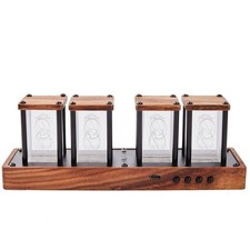 Nixie Tube Clock Walnut