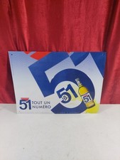 French Advertising Embossed Tin Sign "Pastis 51" Beer