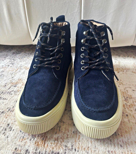 Fly london navy suede lace - navy, lace-up