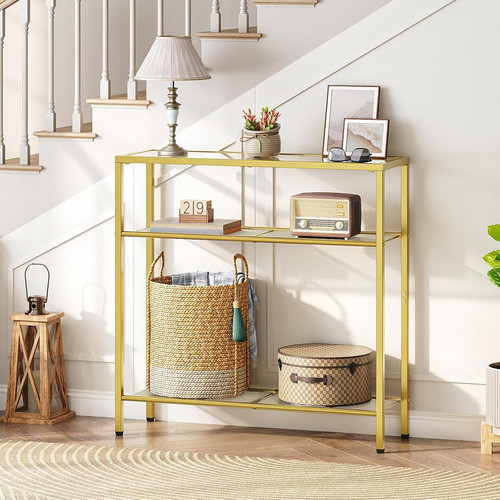 Tier gold console table - 3-tier,
