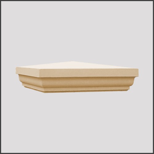 Fluted pier cap - fluted, 220mm