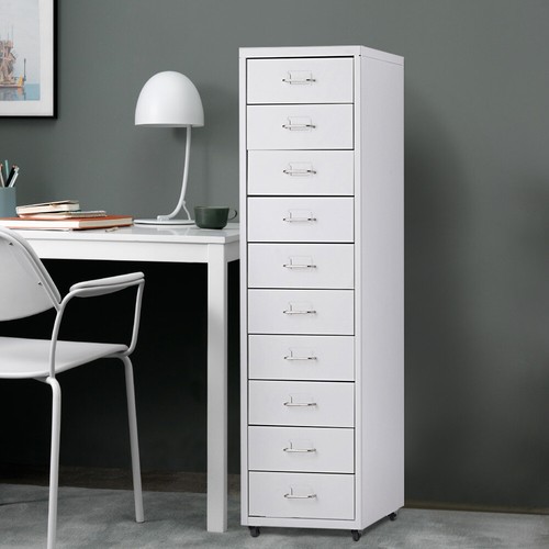 Metal white drawers - white, 10