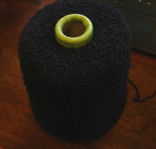 3nm KIDFUR. 50% MOHAIR/47% Wool/3%Nylon Boucle NAVY by Zegna Baruffa Italy