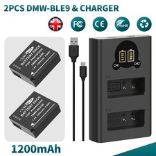 2x DMW-BLG10 BLE9 Battery +