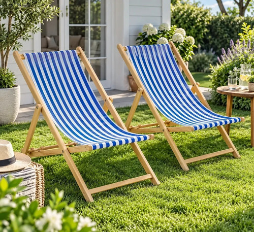 Pair wooden folding deck - wooden,