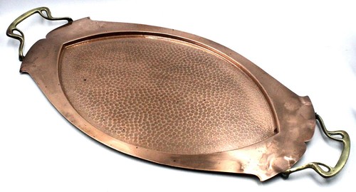Art nouveau hammered - hammered, copper