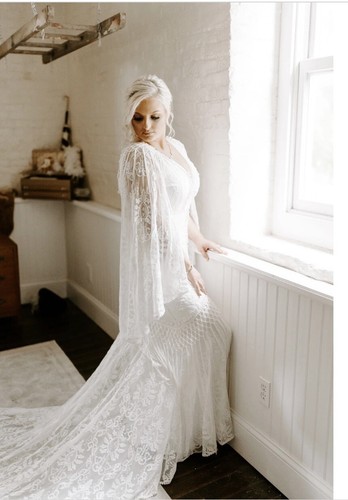 Tulle bridal boho lace wedding - tulle,