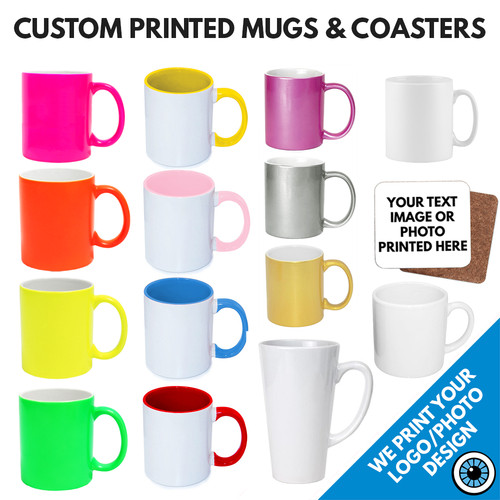 Custom printed mugs coaster - &,