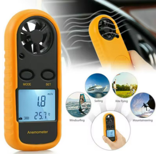 Digital anemometer air flow - air,
