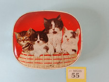 Vintage Sweet/ Confectionery Tin  -  Kittens In Basket  -  Sharps Product