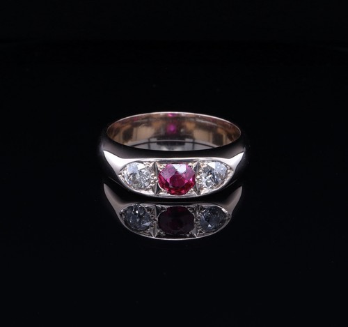 Antique handmade 9ct yellow - antique,