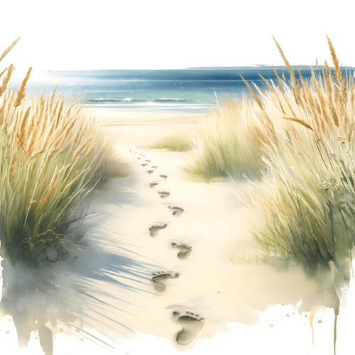 Golden sands beach vinyl - golden,