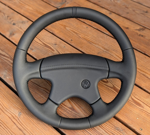 New leather steering wheel for - wheel,