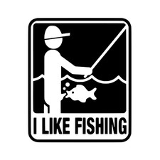 Fishing car van decal not