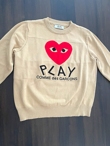 Comme des garçons play beige - des,