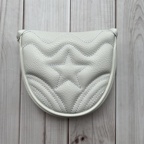 White mallet head cover - white,