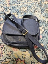 Joules Navy Saddle Bag Med