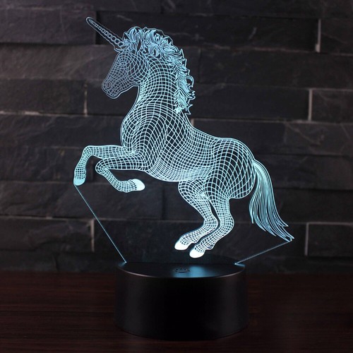 Led night light unicorn - led,