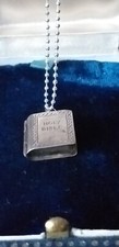 Antique Vintage Victorian 1860-s Holy Bible  no Pages Inside on Modern Chain.