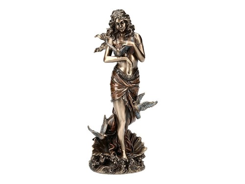 Aphrodite with doves standing - aphrodite,