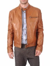 New Men's Real Leather Jacket