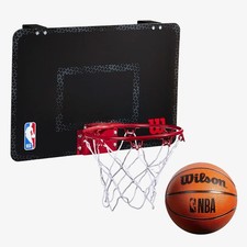 WILSON NBA Forge Pro mini hoop basketball over-door set [black]