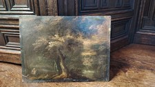 Antique Oil Painting On Copper