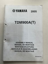 NOS GENUINE YAMAHA WORKSHOP SET UP ASSEMBLY MANUAL TDM 900 TDM900 A 2B0 2005