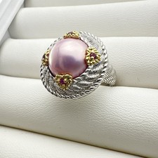 Judith Ripka Ring Pearl Pink