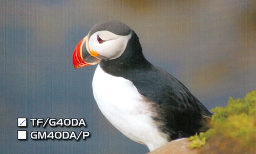 Qsl card radio tf goda - radio,