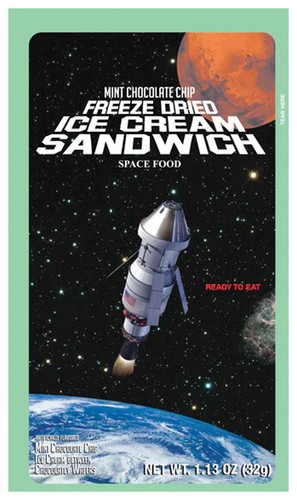 Space food mint - food, chip