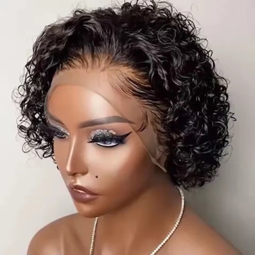Short curly pixie cut lace - pixie,