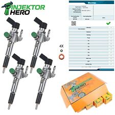 4x 9674973080 9802448680 Fuel Injector Injector Ford Volvo Peugeot Mazda 1.6 HDI