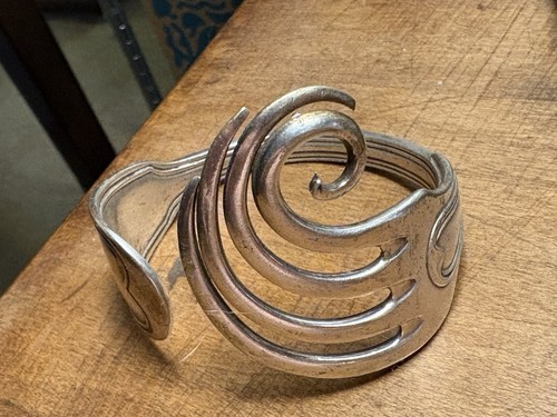 Vintage spiral silver plated - vintage,