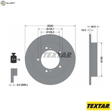 2x BRAKE DISC 92237300 FOR