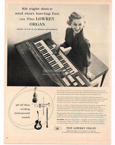 1960 lowrey festival - lowrey,