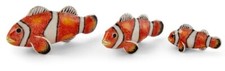 Saturno Silver and Enamel Clown Fish  - Fully Hallmarked Sterling Silver