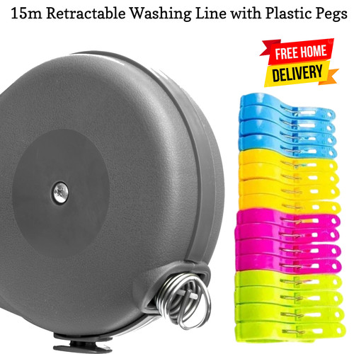 15m retractable clothes line - retractable,